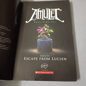 英文原版 Escape from Lucien 护身符6 儿童漫画 英文版 进口英语原版书籍(扉页有签名)
