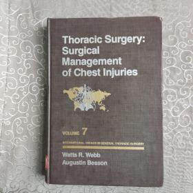 【英文医学原版著作】  Thoracic Surgery：Surgical Management of Chest Injuries (VOLUME 7) 
 胸外科：胸部损伤的外科治疗（第7卷）  精装   馆藏