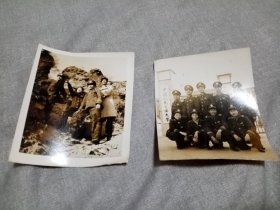 八十年代中国人民公安大学学员合影老照片两张，品好包快递。