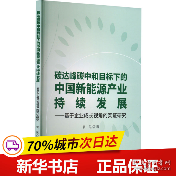 碳达峰碳中和目标下的中国新能源产业持续发展--基于企业成长视角的实证研究