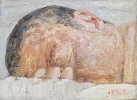 当代艺术家杨茂源 油画 人头