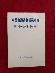 中国古诗词曲钢笔字帖 唐诗七律精萃 顾仲安 书