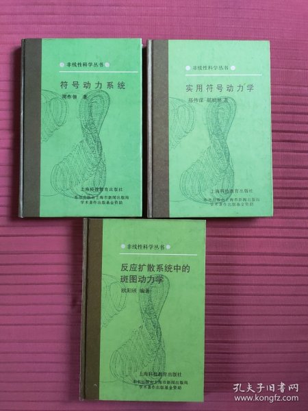 符号动力系统，实用符号动力学，反应扩散系统中的斑图动力学(非线性科学丛书)精装