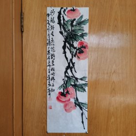 上海美协会员，大写意花鸟画家杜俊别名道易，《事事如意图》