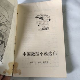 中国微型小说选刊1987年8月第四期