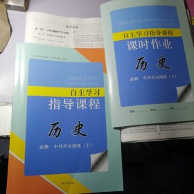 历史 自主学习指导 必修 中外历史纲要 下【一套全】