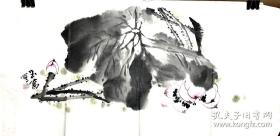 玉富国画扇面 荷438