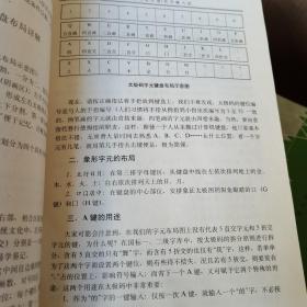 太极码(两笔字型)汉字输入法简明教程