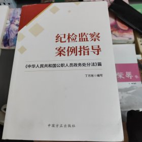 纪检监察案例指导——《中华人民共和国公职人员政务处分法》篇