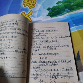 老红塑皮日记本（工业学大庆表彰大会纪念册）（1976年印刷，有字迹）