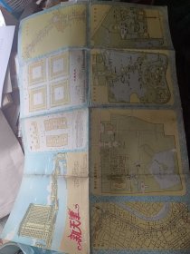 新天津交通游览图 1987年6月 一版一印