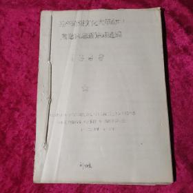 无产阶级*****周恩来讲话选编1966 油印本