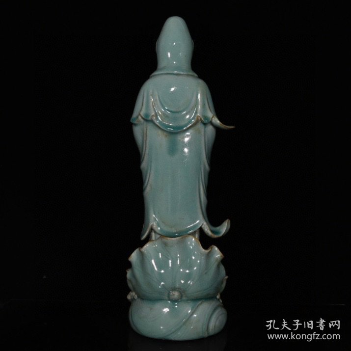 点击查看原图 宋代汝窑开片送子观音(47×15cm)