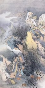 牛敬柏老师作品.232x123cm，有合影