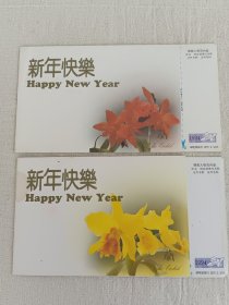 1994年贺年有奖明信片贺卡两张