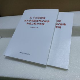 51个行业领域重大事故隐患判定标准和重点检查事项【品如图】