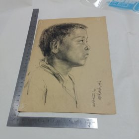 1977年16开素描少年