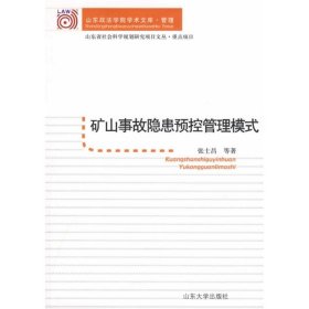 正版 矿山事故隐患预控管理模式 张士昌　等著 山东大学出版社