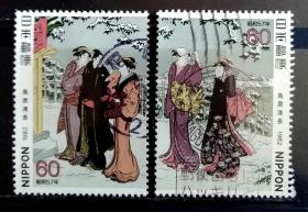 日本信销邮票～1982年邮票趣味周，2全