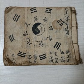 清写本，《打算盘》前附文王八卦方位图一张。详情如图所示，看好下拍