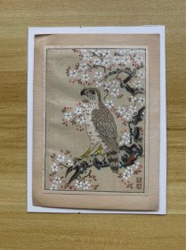 日本大正昭和时期小贺卡 日本原装 人肉背回 画作漂亮 精品 稀少品