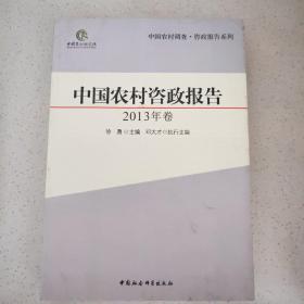 中国农村调查·咨政报告系列：中国农村咨政报告（2013年卷）