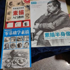 零基础学素描＊入门教程＊半身像（3册合售）
