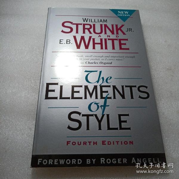 实物拍照：The Elements of Style, Fourth Edition