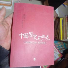 (库存书无人阅读过)中国历史纪年表
