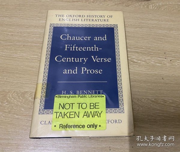 Oxford History of English Literature：Chaucer and The Fifteenth Century             牛津英国文学史，第二卷第一部，精装，