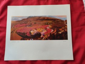 山村秋色（油画）
