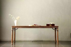 花梨木书桌，可做茶桌或画案 尺寸200-80-82