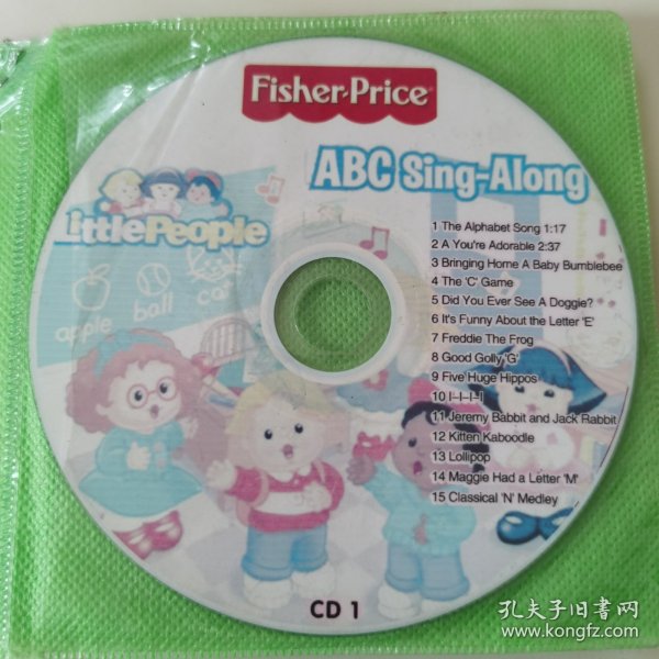 平价CD：儿童英文歌曲集《Fisher Price （费雪）1～6》六片散装光盘合售