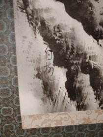 (1)绢本挂轴老画《山水风景图》原装原裱，回流精品，绢本 品相好，双轴头完整，绫装，品相如图 钤印白杨，尺寸186cmX53.5cm
