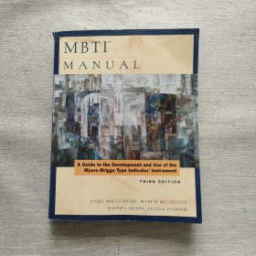 Mbti Manual: A Guide to the Development and Use of the Myers-briggs Type Indicator