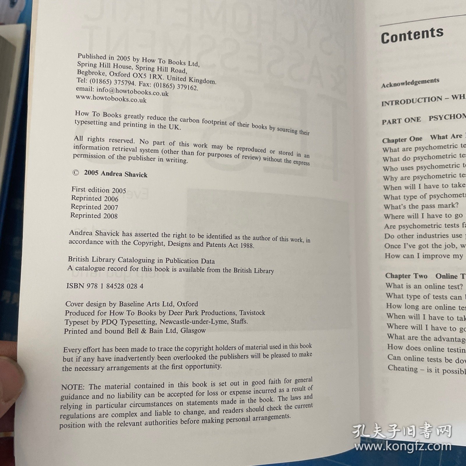 MANAGEMENT LEVEL PSYCHOMETRIC&ASSESSMENT TESTS