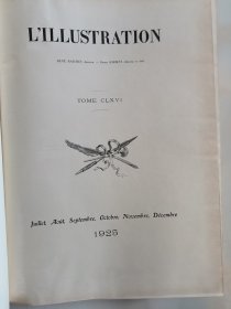 1925年L'illustration下半年合订本 武汉学生声援五卅惨案 汉口惨案 郑州机场 列强停靠在黄浦江的军舰 新疆佛教文化 中国的瘟疫 山西的经商文化等