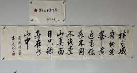 保真销售：杨尚昆秘书。黄延栋 书法 136*34