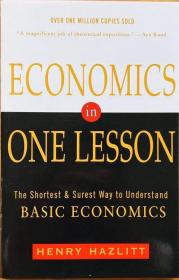 Economics in one lesson introducing  economics history of economics