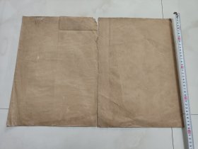 老牛皮纸袋子两个