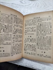 中文字典 广州音国音对照 附彩色插图十二页