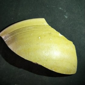 老窑黄釉古瓷片标本 釉水温润如玉111