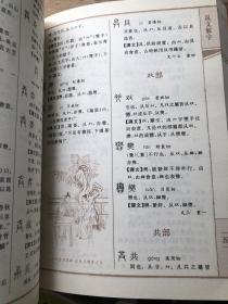 说文解字两厚册 带插图版本 上下两册合售不拆卖