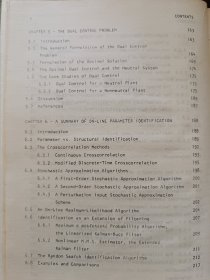 Self-Organizing Control of Stochastic Systems 〔随机系统的自组织控制〕〔目录见图〕