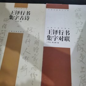 王铎行书集字古诗 +王铎行书集字对联【2本合售】