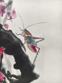 许鸿宾款国画纯手绘原装老裱
