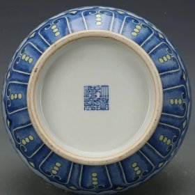 清斗彩琵琶竹石纹玉壶春瓶