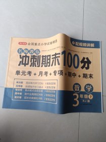 名师教你冲刺期末100分 数学 三年级下 RJ版