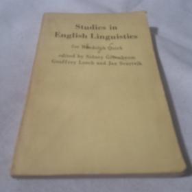 Studies  in  English  linguistics  1980年版  外文原版书  英语语言学研究