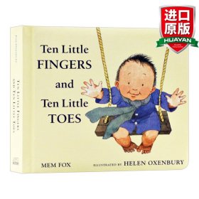 英文原版 Ten Little Fingers and Ten Little Toes 十个手指头和十个脚趾头 纸板书  凯迪克 英文版 进口英语原版书籍